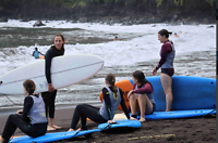 Madeira surf op strand