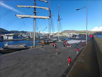 Madeira trainees aan de kade