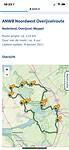 De route van vandaag