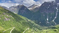 Vanaf het Utsiktspunkt Gaularfjellet