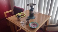 Ontbijt in motel