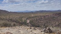 Vergezicht in verte Mexico