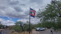 Vlaggen van VS Mexico en Arizona