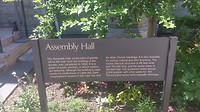 Informatie bord over de Hall
