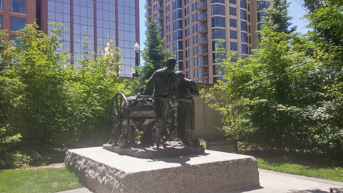 Het monument van de pioniers van Salt Lake
