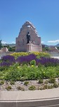 Monument voor het Mormonen Bataljon, daar zullen morgen wel bloemen worden gelgd