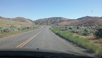 We rijden ri de Goshen canyon