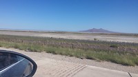 Eerste blik in de verte op het Grote Salt Lake