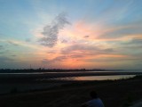 Zonsondergang Ventiane .