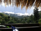 Uitzicht  bamboe hut Chiang Rai