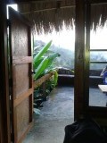 Uitzicht bamboe hut Chiang Rai