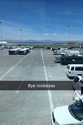 At the airport