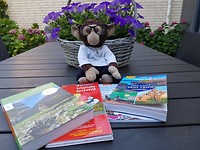 Uw reisverslaggeefster aan de voorbereidingen...