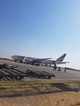 Ons vliegtuig vanaf Ethiopië