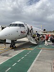 Vliegtuig richting Pamplona