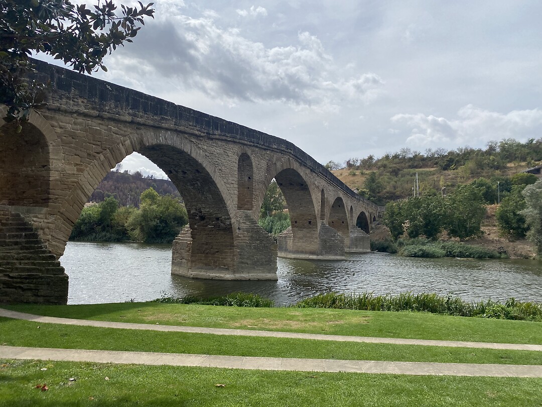 De brug in Puente la Reina