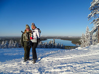 Uitzicht bij skipiste