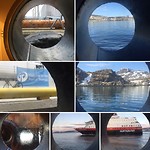 en dit is het uitzicht door de patrijspoort