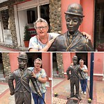 Charlie Chaplin omarmd