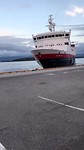 Daar gaat de MS Vesteraalen uit Molde, tot ziens
