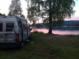 Avondzon over het meer