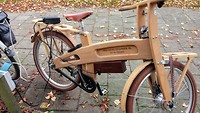 Grensdijkjespad een houtenfiets electro