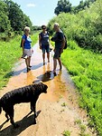 17-7-2021    Begin  van een blotenvoeten tocht   langs de Niers