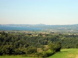 Uitzicht op Bolsena meer