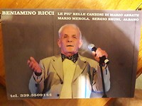 Beniamino Ricci de artiest van 83 jaar.