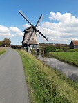 Molen met gemaal enige km's voor het eindpunt.