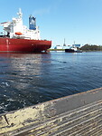 Vanaf de pont bij IJmuiden.