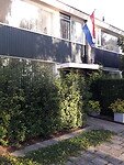 De vlag hing uit op vele plaatsen. Dankjewel Fia.