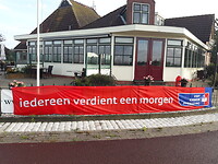 Spreuk van het kankerfonds.