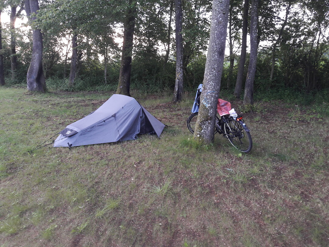 Tentje op de camping