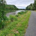 Geweldig fietspad langs de Schelde.