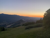 Zonsondergang  na Seiad vallei