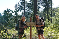 Will en ik bij Californië/ Oregon grens