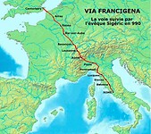 Via Francigena compleet