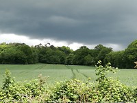 Dreigende regenbui