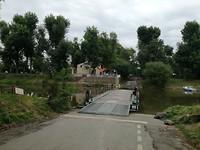 Veerpont onderweg langs de Mayenne