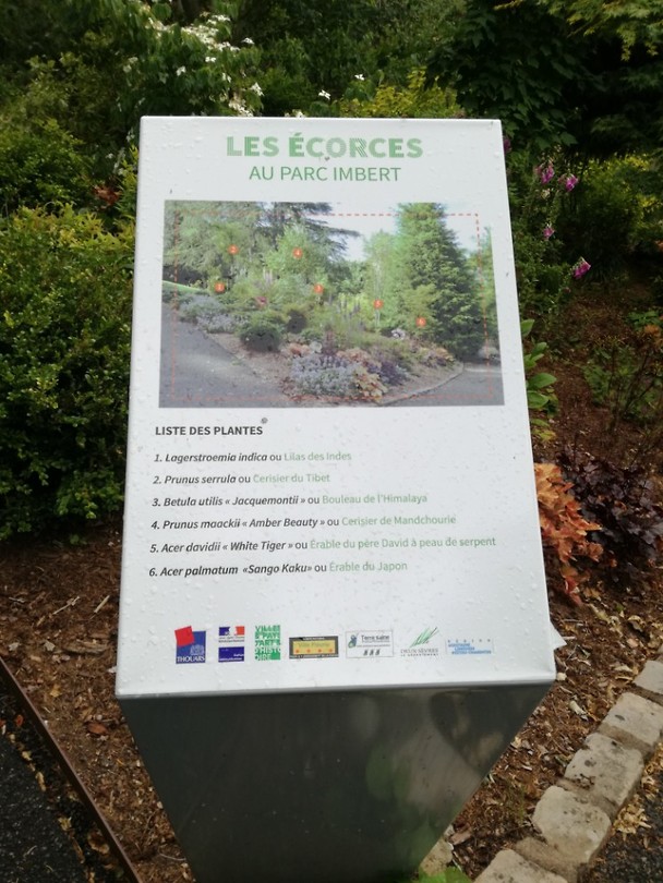 Plantentuin bij de camping Thouars