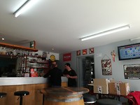 in cafe  in La Ronde