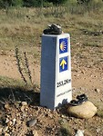 Afstand tot Santiago voor de pas
