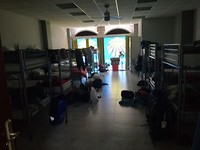Slaapzaal Albergue Melide