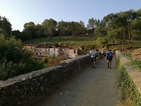 Romeinse brug in caminopad bij Furelos