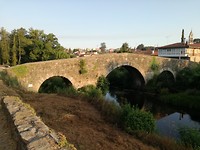 Romeinse brug in caminopad bij Furelos