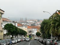 Zicht op Santiago de Compostella