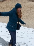 Asiya in de sneeuw