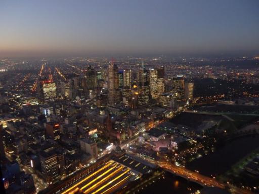Melbourne bij nacht
