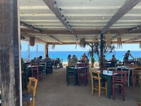 Het restaurant in Sougia